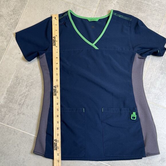 Carhartt Women’s Rugged Flex Scrubs Set Navy Top Small C12510 & Pants C52510 XS - Picture 8 of 13